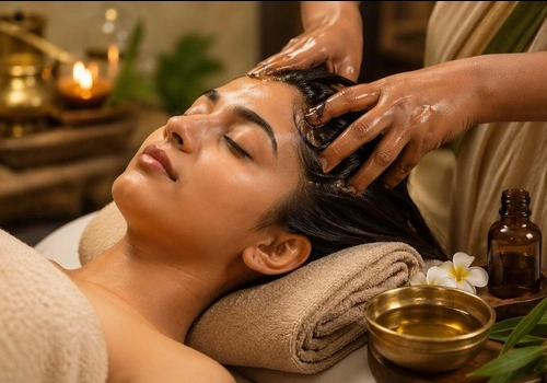 Medicated Herbal Oil Head Massage