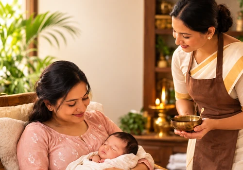 The Postpartum Body After Ayurvedic Treatment: Restoring Strength, Energy & Hormonal Balance in Trivandrum